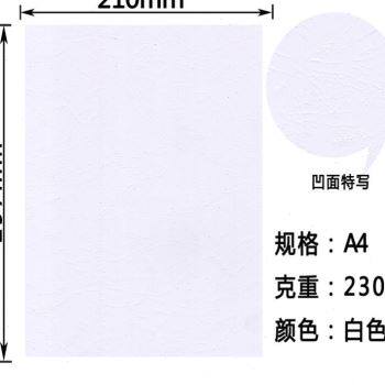 凹凸皮纹纸A4 A3＋＋封皮纸230g封面纸 装订标书封面100张硬卡i.