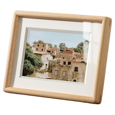 榫卯相框摆台实木定制轻奢高级感