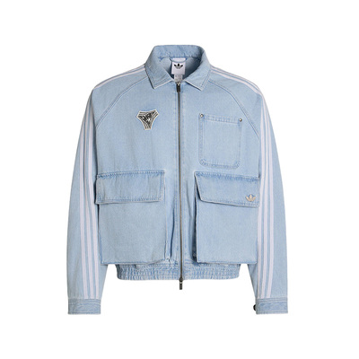 【自营】Adidas/阿迪达斯DENIM JACKET牛仔运动夹克外套KX4824