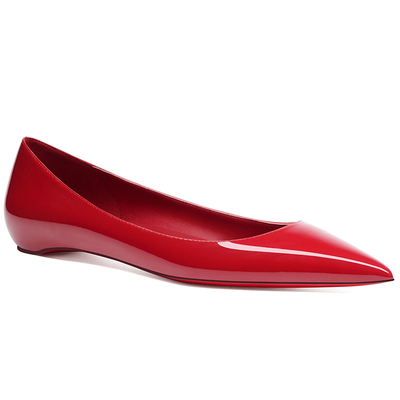 hltino时尚尖头单鞋内增高平底鞋