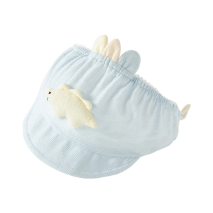 婴儿帽子夏季薄款新生小月龄胎帽护囟门婴幼儿遮脑门心空顶帽鸭舌