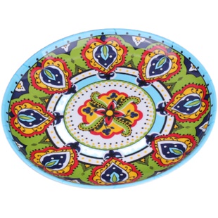 新疆风圆盘特色餐具民族饭店家用拌面大盘鸡椒麻鸡手抓饭炒面盘子