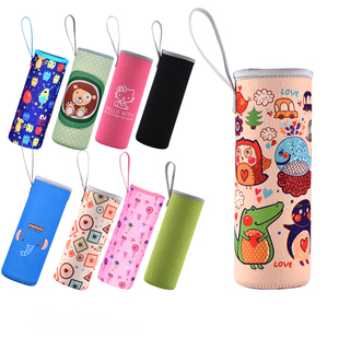 杯套隔热防摔保温杯杯套玻璃杯水杯保护套杯子袋手提350ml-500ML