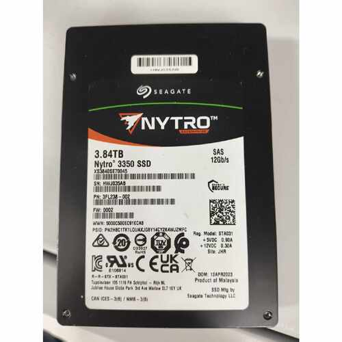 溢价-希捷原厂Nytro33503.84TB企业级SSD型号XS3840SE70045