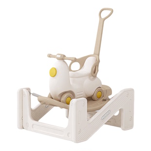 摇摇马木马蹦床二合一溜溜车防侧翻婴儿周岁宝宝儿童玩具生日礼物
