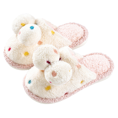 儿童棉拖鞋女童秋冬季2025新款室内小朋友女孩可爱宝宝毛绒拖鞋