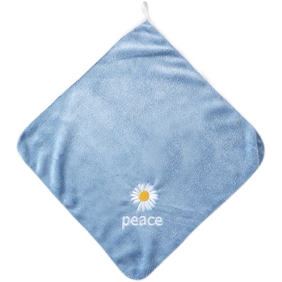 小雏菊卡通纯色挂式擦手巾