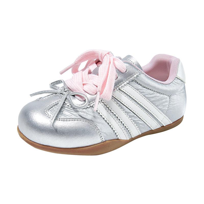 芭比女童新款软底德训板鞋