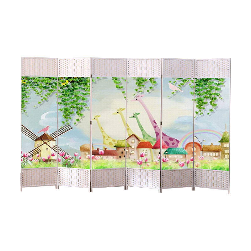 布艺屏风隔断玄关客厅简约现代