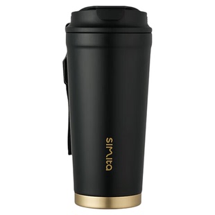 施密特咖啡杯保温杯316L不锈钢吸管情侣随身办公车载高颜值随行