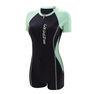 专业连体修身保守女温泉泳装