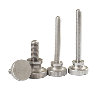 304不锈钢/碳钢镀锌高头滚花手拧螺丝螺栓手扭台阶螺钉M2M3M4M5M6