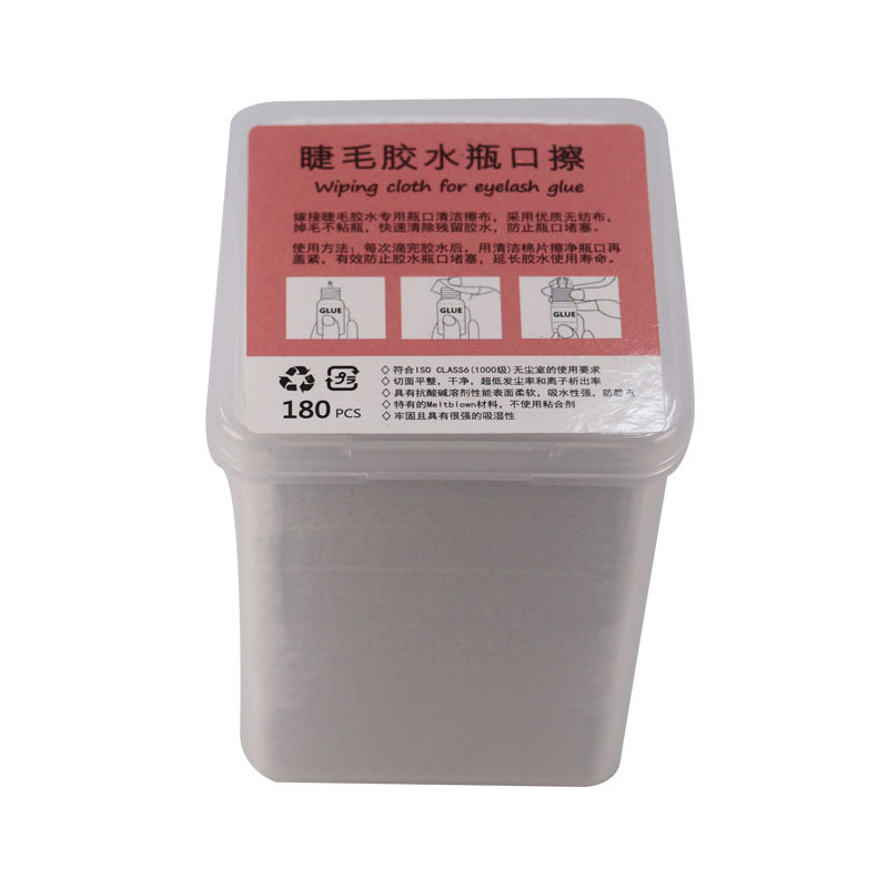 嫁接睫毛加厚专用胶水嘴清洁棉片防堵胶水瓶口清洁魔力擦美睫工具