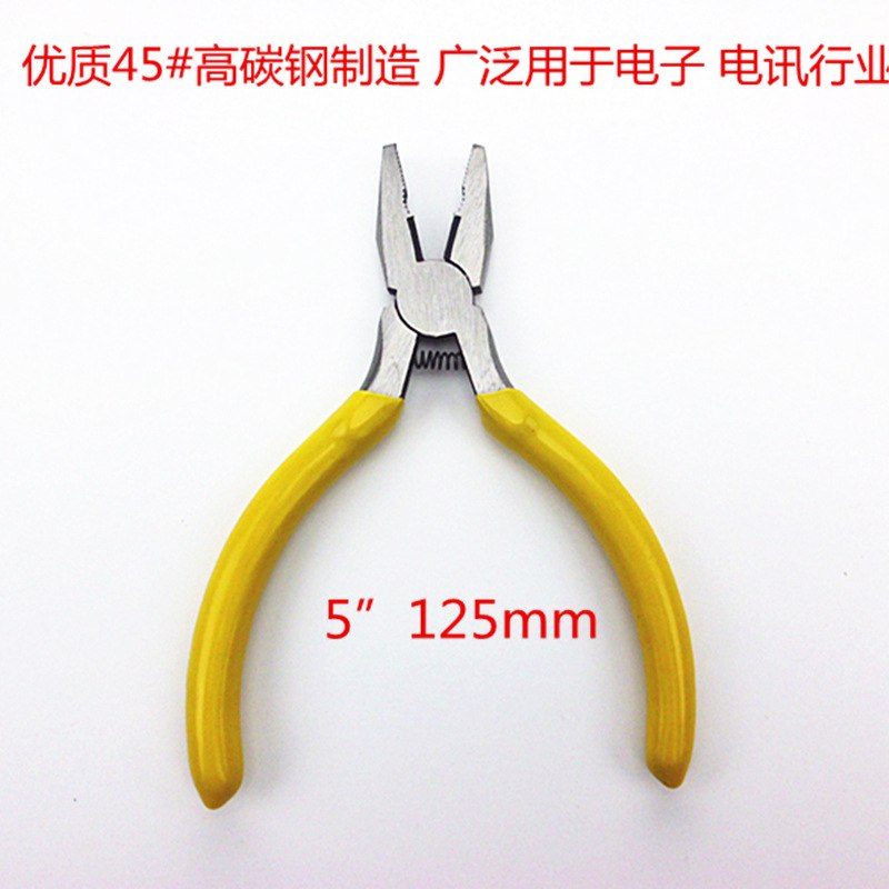 迷你钢丝钳5“125mm 钢丝钳 老虎钳 电子钳 电工钳 钳子散装批发