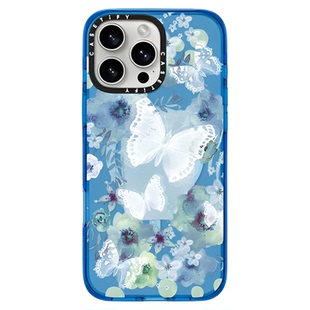 CASETiFY 蓝蝴蝶花园 适用于苹果iPhone17ProMax/17Pro/Air/16ProMax/16Pro/15ProMax/15Pro手机壳
