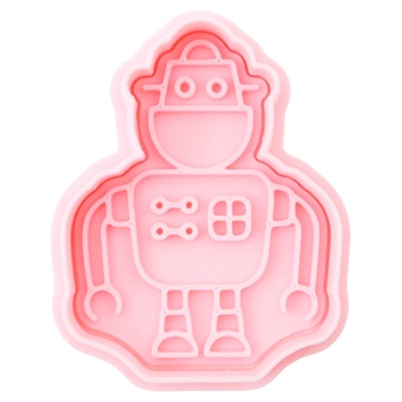 机器人系列仿真饼干模具家用翻糖曲奇饼干立体按压模烘焙工具