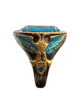 土耳其复古宝石925银戒指