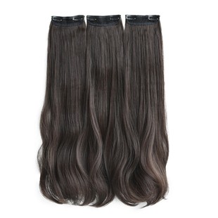 轻薄款假发片卷发三片式蓬松增发量隐形接发片可扎马尾假发女长发