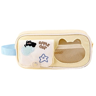 笔袋女孩小学生2025新款超火文具盒女孩款铅笔盒简约透明便携大容量文具袋高颜值小众不撞款铅笔袋初中生男孩