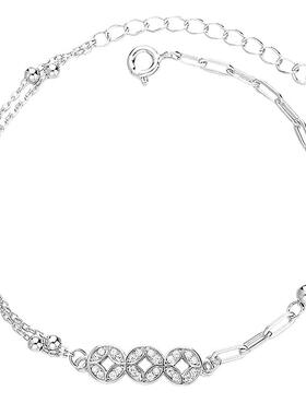 小众精致银手链女龙年本命年闺蜜