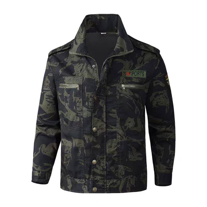 迷彩服套装男女春秋款加厚劳保服汽修车间建筑工地耐磨工作服男装