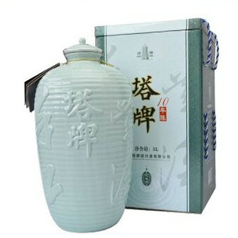 绍兴黄酒塔牌丽春十年陈青花瓷花雕酒5L纯手工酿造10斤礼盒装包邮