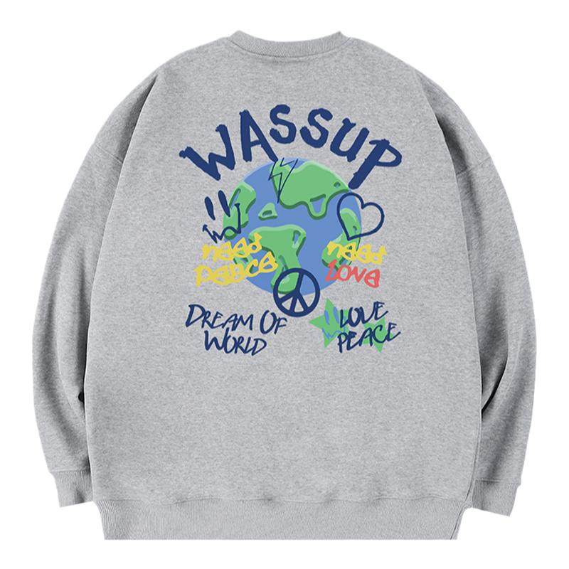 重磅美式潮牌卫衣WASSUP