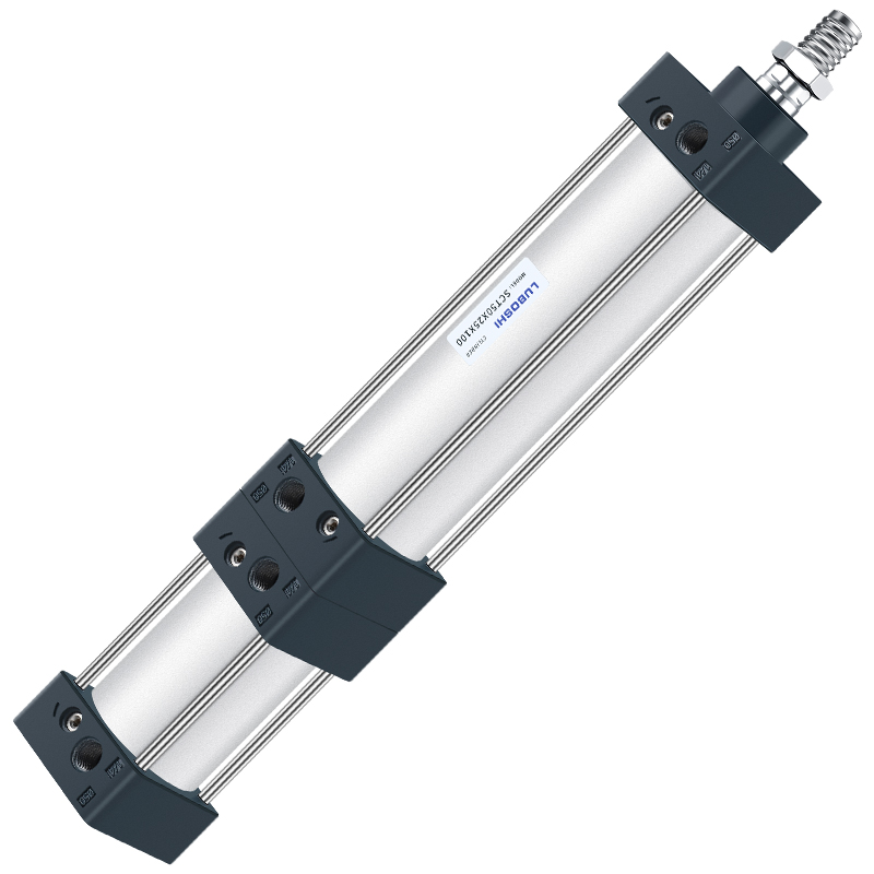 多位置气缸倍力增压气缸SCT40/50/63/80/100x50x75X100x150X200-S