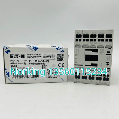 议价EATON伊顿穆勒卡簧压接接触器DILM9-01-PI替代DILMC9-01全新2