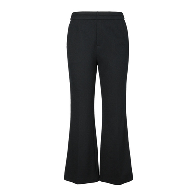 NAERSI/娜尔思黑色休闲裤喇叭裤型修身腿型显瘦显高25年冬季新款