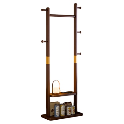 家逸卧室落地实木衣帽架