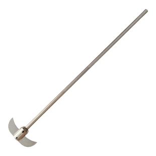 304实验室不锈钢搅拌桨 电动搅拌器配件两叶四氟搅拌棒烧瓶分散盘