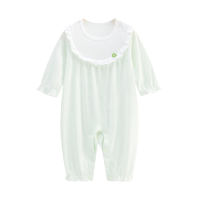象比家族A类纯棉婴儿连体哈衣