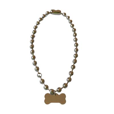 辣妹y2k狗骨头吊坠项链感钛钢