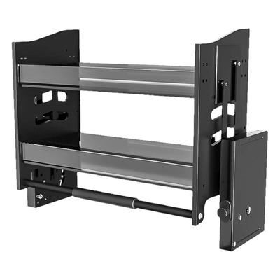 韩希吊柜双层升降拉篮开门式