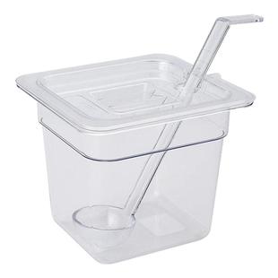 亚克力份数盆长方形透明带盖分数盒麻辣烫选菜盆奶茶店专用果冻盒