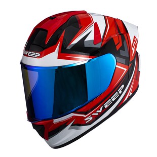 SWEEP头盔摩托车女个性夏骑行男碳纤维机车全盔大尾翼四季通用M8