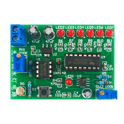 光控流水电路故障检修板