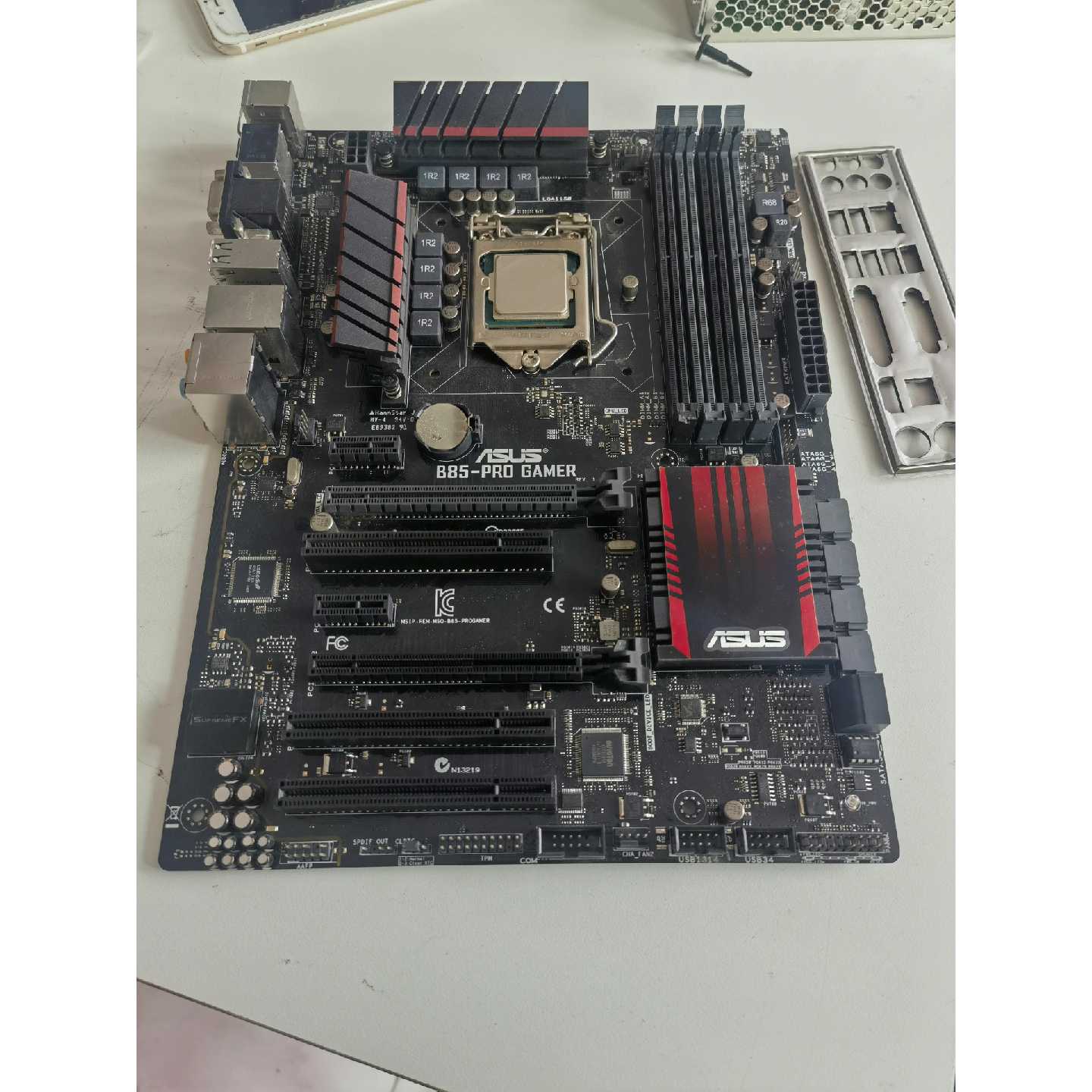 【议价-可维修】华硕B85-PRO GAMER主板，带挡板，测试好发货，包图片