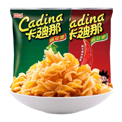 卡迪那原味辣味膨化零食52g×2袋