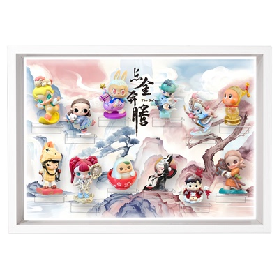 点金奔腾系列手办盲盒展示盒礼物