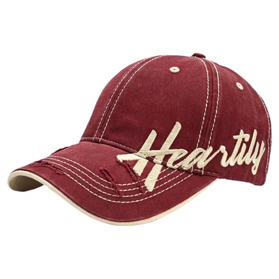 刺绣字母硬顶棒球帽女显脸小百搭