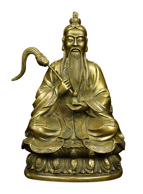 黄铜家居摆件太上老君铜像