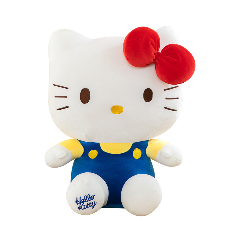 正版HelloKitty公仔凯蒂猫玩偶哈喽kt毛绒玩具可爱布娃娃礼物女生