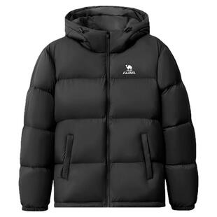 火炉骆驼羽绒服女冬季鸭绒加厚防风立领保暖防泼水面包服运动外套