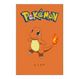 皮卡丘挂画经典卡通动漫宠物小晶块卧室儿童房装饰画神奇宝贝壁画