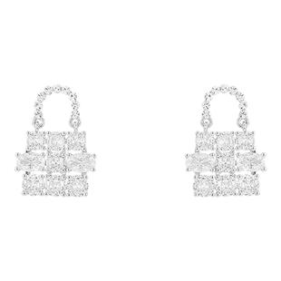 小众设计感包包耳钉S925银针超好看独特漂亮精致耳环秋冬气质耳饰