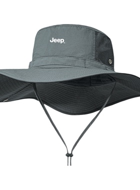 JEEP吉普防晒渔夫帽户外骑行