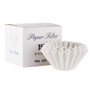 bincoo咖啡滤纸蛋糕杯滤纸手冲滴漏壶蛋糕型滤杯漏斗过滤纸食品级