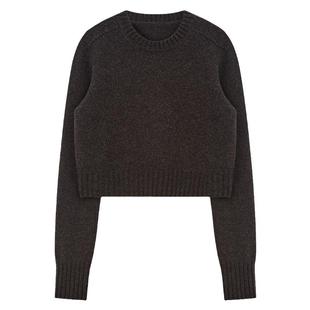 ART CHARACTER/艺符无缝一体膨体羊毛短款毛衣女上衣新款